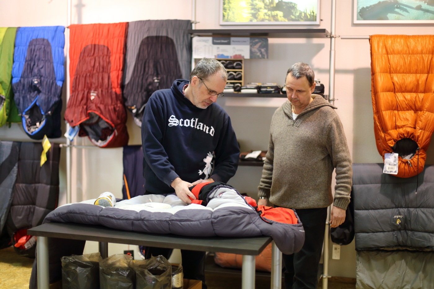 2016 03 09 Schlafsack Matte Inlett vom Walkabout Bochum