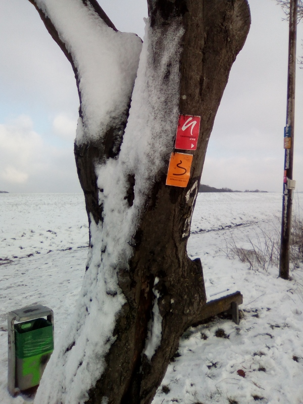 Bergischer Weg im Schnee